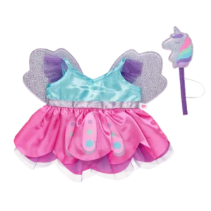 Fairy Dress with Wings and Unicorn Wand