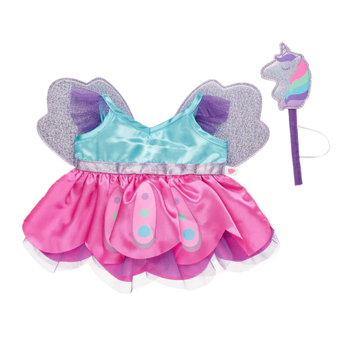Fairy Dress with Wings and Unicorn Wand