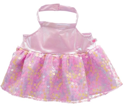 Flower Sequin Teddy Bear Dress