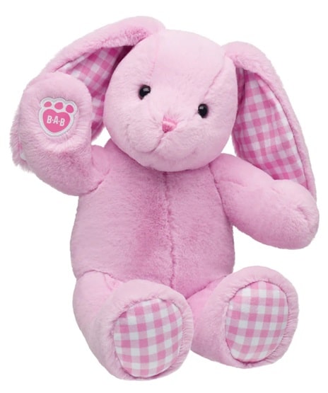 Pink Gingham Pawlette Bunny Plush