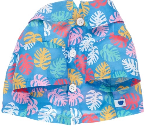 4-leg Colourful Tropical Leaf Shirt